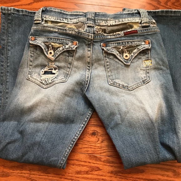 camo distressed women's jeans